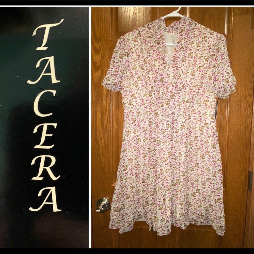 🌸NWT Tacera Floral XL Mini Dress